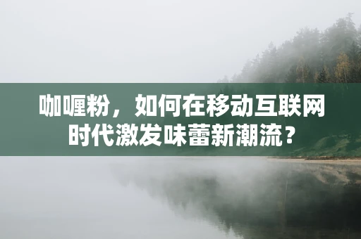 咖喱粉，如何在移动互联网时代激发味蕾新潮流？