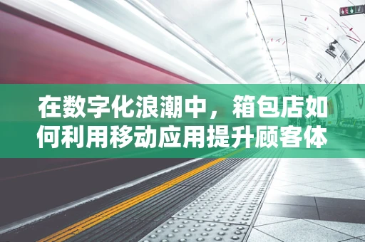 在数字化浪潮中，箱包店如何利用移动应用提升顾客体验？