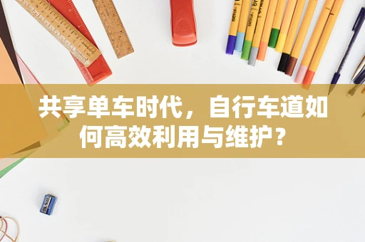 共享单车时代，自行车道如何高效利用与维护？