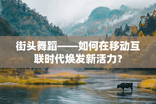 街头舞蹈——如何在移动互联时代焕发新活力？