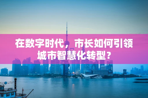 在数字时代，市长如何引领城市智慧化转型？