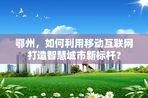 鄂州，如何利用移动互联网打造智慧城市新标杆？