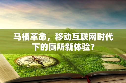 马桶革命，移动互联网时代下的厕所新体验？