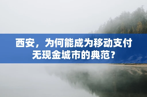 西安，为何能成为移动支付无现金城市的典范？