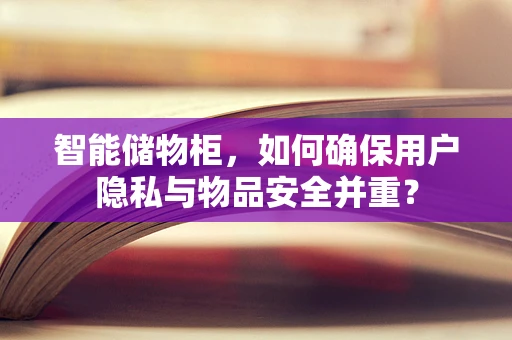 智能储物柜，如何确保用户隐私与物品安全并重？