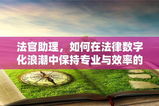 法官助理，如何在法律数字化浪潮中保持专业与效率的平衡？