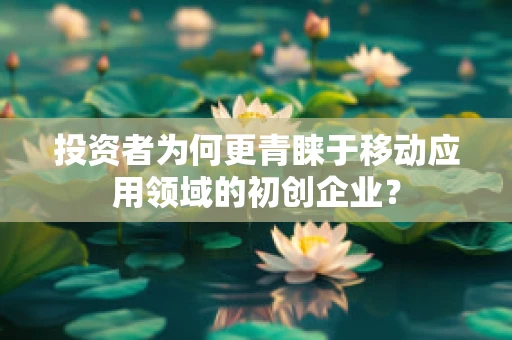 投资者为何更青睐于移动应用领域的初创企业？