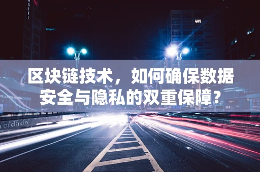 区块链技术，如何确保数据安全与隐私的双重保障？