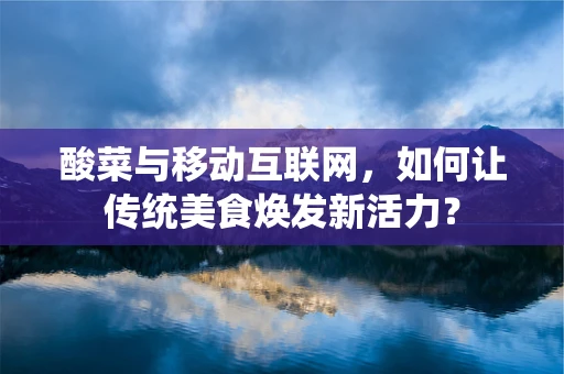 酸菜与移动互联网，如何让传统美食焕发新活力？