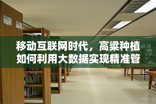 移动互联网时代，高粱种植如何利用大数据实现精准管理？