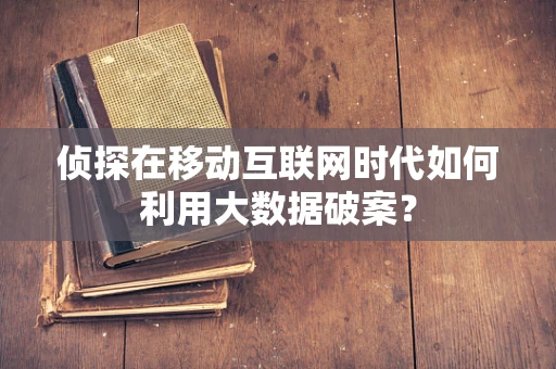 侦探在移动互联网时代如何利用大数据破案？