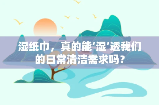 湿纸巾，真的能‘湿’透我们的日常清洁需求吗？