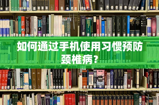 如何通过手机使用习惯预防颈椎病？