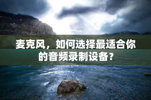 麦克风，如何选择最适合你的音频录制设备？