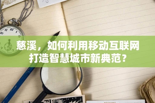 慈溪，如何利用移动互联网打造智慧城市新典范？