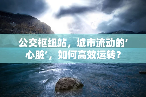 公交枢纽站，城市流动的‘心脏’，如何高效运转？