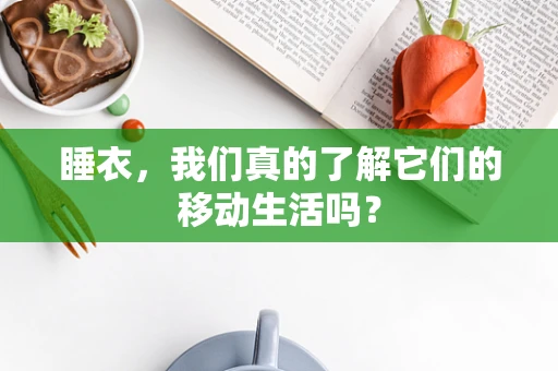 睡衣，我们真的了解它们的移动生活吗？