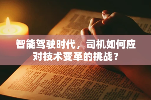 智能驾驶时代，司机如何应对技术变革的挑战？