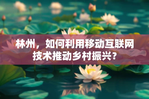 林州，如何利用移动互联网技术推动乡村振兴？