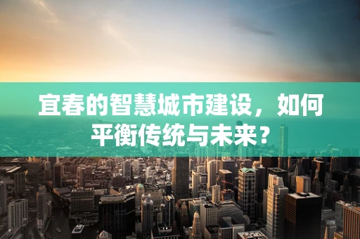 宜春的智慧城市建设，如何平衡传统与未来？