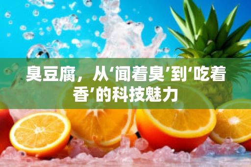 臭豆腐，从‘闻着臭’到‘吃着香’的科技魅力