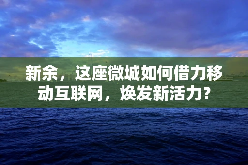 新余，这座微城如何借力移动互联网，焕发新活力？