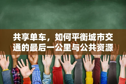 共享单车，如何平衡城市交通的最后一公里与公共资源的高效利用？