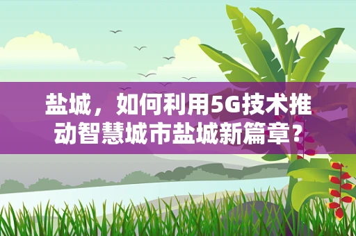 盐城，如何利用5G技术推动智慧城市盐城新篇章？