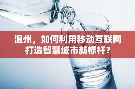 温州，如何利用移动互联网打造智慧城市新标杆？