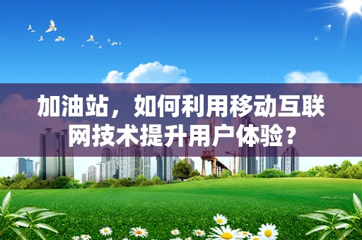 加油站，如何利用移动互联网技术提升用户体验？