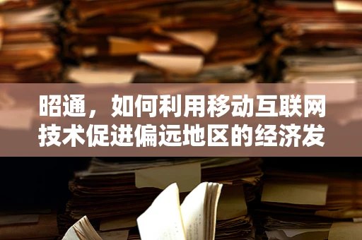 昭通，如何利用移动互联网技术促进偏远地区的经济发展？