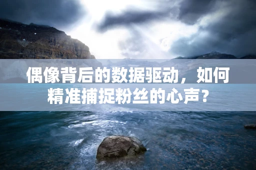 偶像背后的数据驱动，如何精准捕捉粉丝的心声？