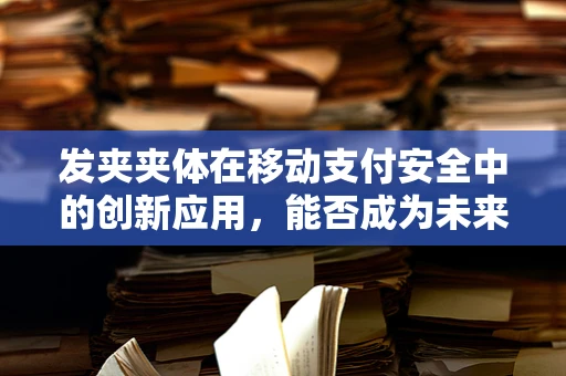 发夹夹体在移动支付安全中的创新应用，能否成为未来支付验证的新趋势？