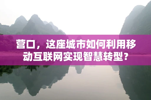 营口，这座城市如何利用移动互联网实现智慧转型？