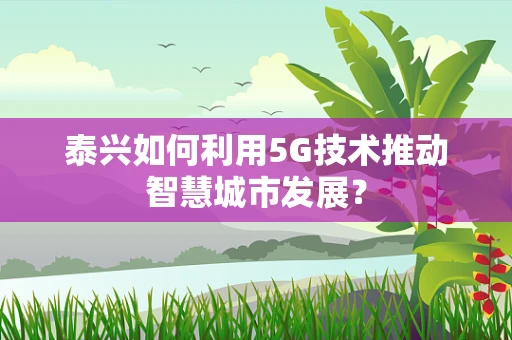 泰兴如何利用5G技术推动智慧城市发展？