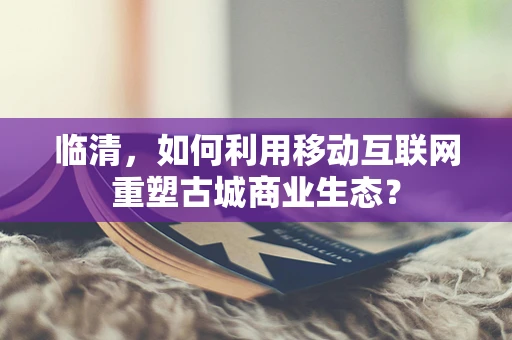 临清，如何利用移动互联网重塑古城商业生态？