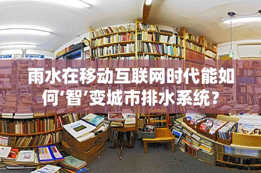 雨水在移动互联网时代能如何‘智’变城市排水系统？